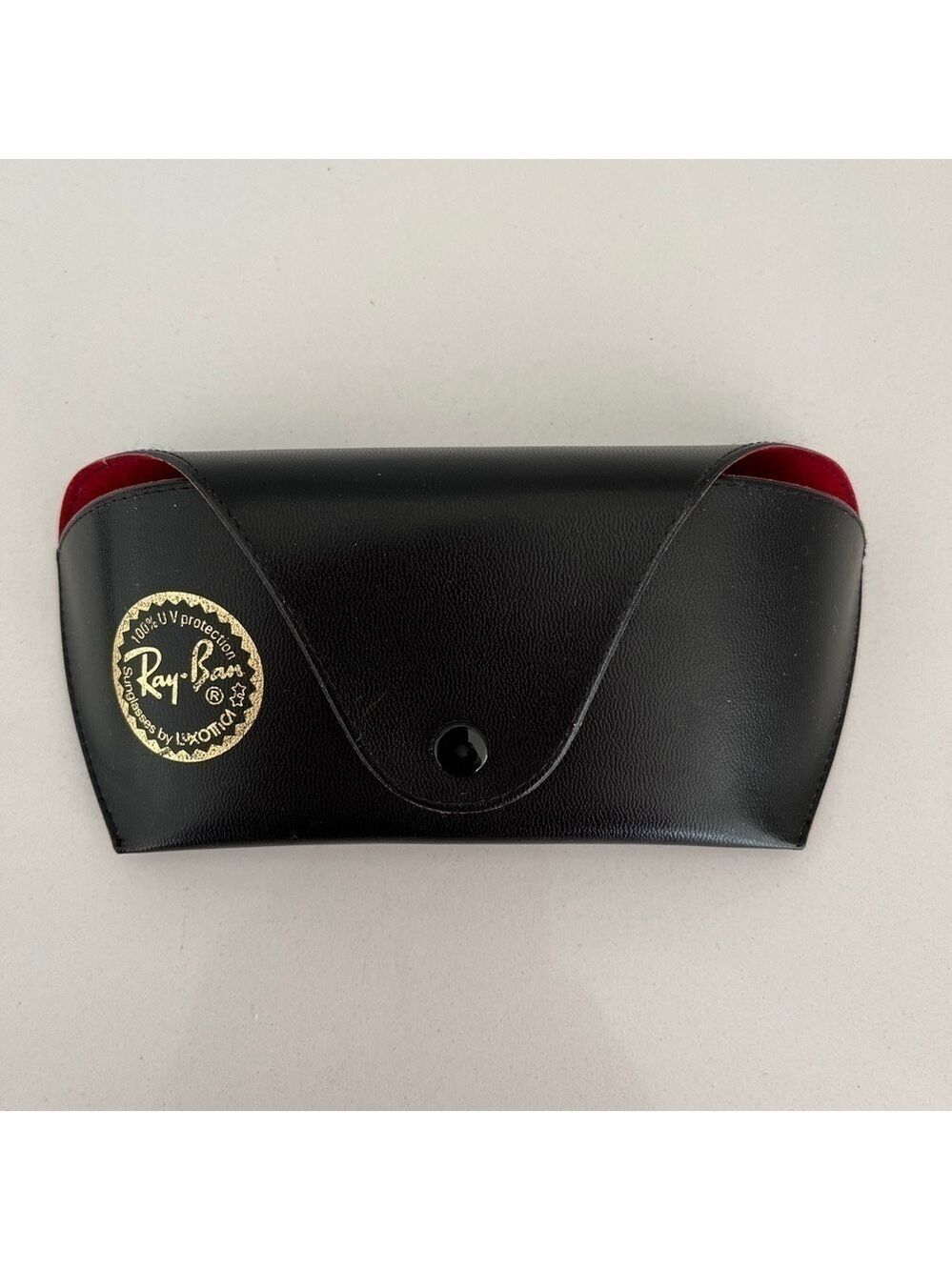 RAY-BAN Sunglasses Case Black Exterior Red Interior Unisex Classic Travel